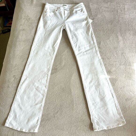 NWOT Paige Denim Women’s White Sloan Boot Cut Jeans